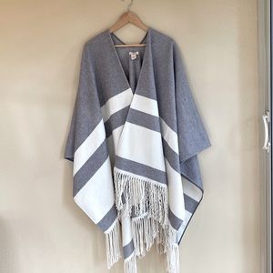 EUC Sundance wool poncho wrap shawl - one size cottagecore coastal grandma